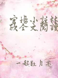 官场小说林峰宁欣全文阅读免费无弹窗