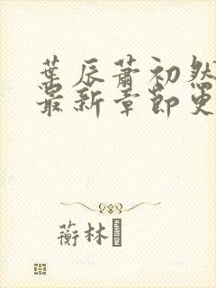 叶辰萧初然最快最新章节更新