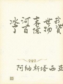 冰河末世我囤积了百亿物资笔下文学