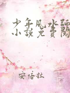 少年风水师吴峥小说免费阅读最新