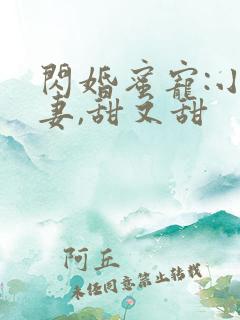 闪婚蜜宠:小娇妻,甜又甜