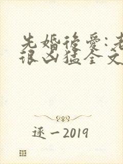 先婚后爱:老公很凶猛全文免费阅读小说