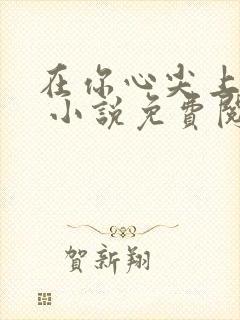 在你心尖上起舞 小说免费阅读