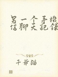 另一个手机的微信聊天记录怎么查