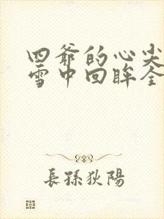 四爷的心尖宠妃雪中回眸全文免费阅读