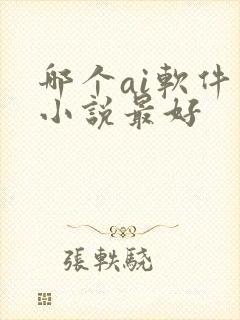 哪个ai软件写小说最好