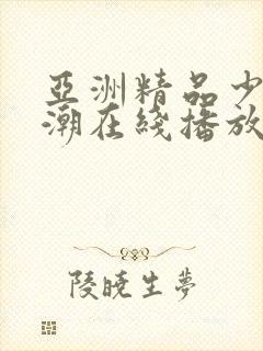 亚洲精品少妇高潮在线播放