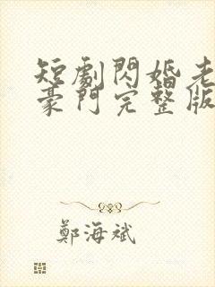 短剧闪婚老公是豪门完整版时长