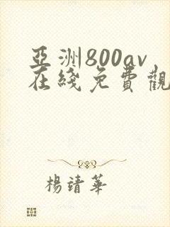 亚洲800av在线免费观看
