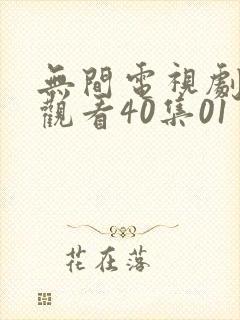 无间电视剧免费观看40集01