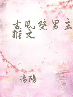 古风双男主小说推文