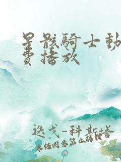 星骸骑士动漫免费播放