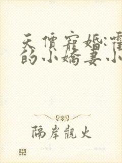 天价宠婚:霍总的小娇妻小说免费阅读