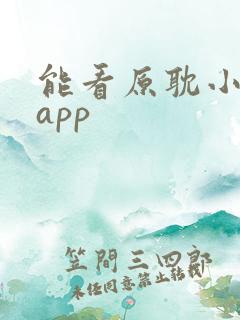 能看原耽小说的app