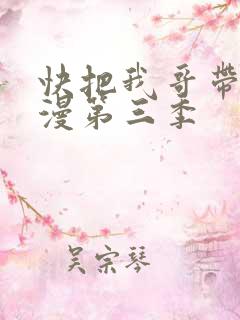 快把我哥带走动漫第三季