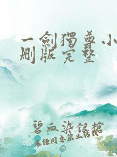 一剑独尊小说未删版完整