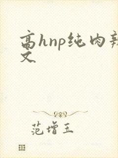 高hnp纯肉辣文