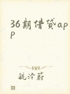 36期借贷app