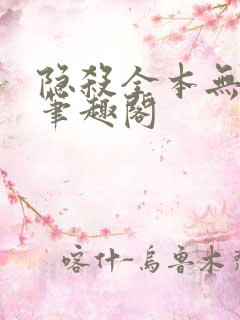 隐杀全本无删减笔趣阁