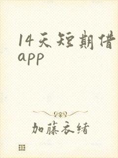 14天短期借款app