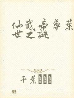 仙武帝尊叶辰身世之谜