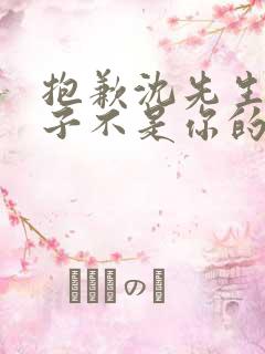 抱歉沈先生,孩子不是你的短剧