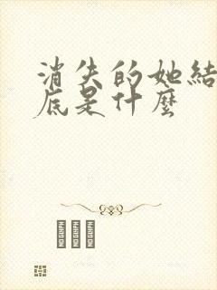 消失的她结局到底是什么