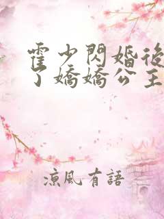 霍少闪婚后竟成了娇娇公主完整