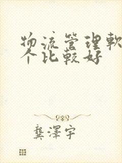 物流管理软件哪个比较好