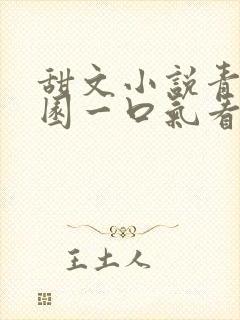 甜文小说青春校园一口气看完