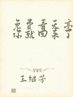 免费看天亮了,你就回来了