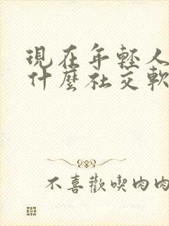 现在年轻人都玩什么社交软件