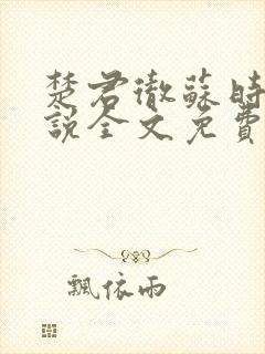 楚君彻苏时锦小说全文免费阅读