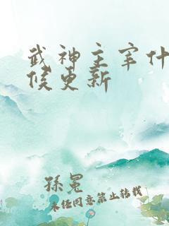 武神主宰什么时候更新