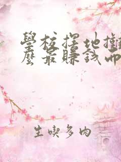 学校摆地摊卖什么最赚钱而且很受欢迎