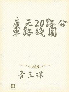 广元20路公交车路线图