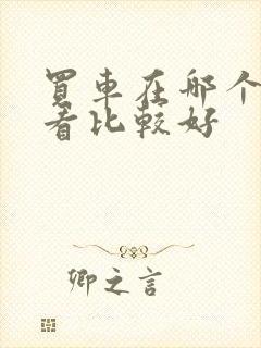 买车在哪个网站看比较好