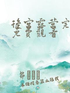 后宫露营完整版免费观看