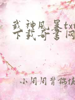 武神风暴txt下载奇书网