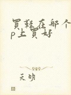 买鞋在哪个app上买好