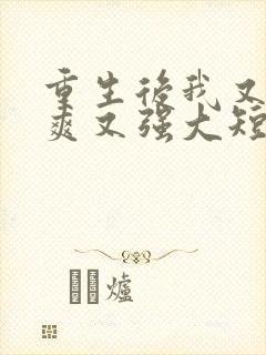 重生后我又飒又爽又强大短剧免费观看