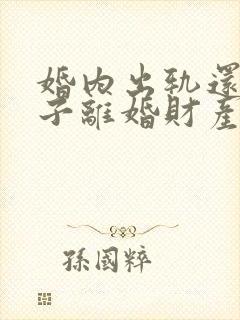 婚内出轨还有孩子离婚财产怎么分