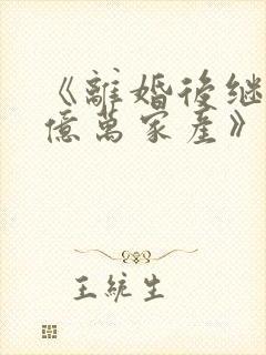 《离婚后继承了亿万家产》