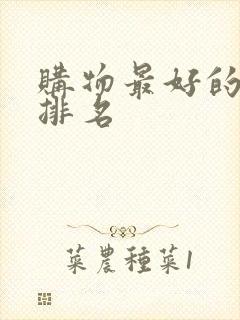 购物最好的平台排名