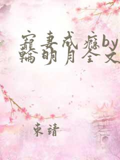 宠妻成瘾by一轮明月全文免费阅读