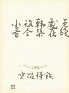 小姐韩剧免费观看全集在线高清