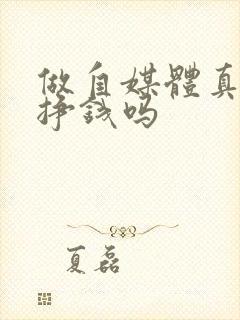 做自媒体真的能挣钱吗