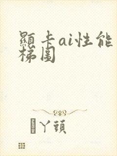 显卡ai性能天梯图