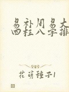 易补周易大学堂四柱八字排盘