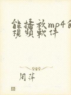 能播放mp4的视频软件